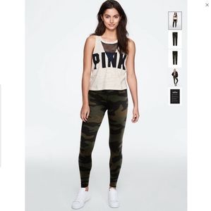 PINK Ultimate High Waist Camo Leggings L